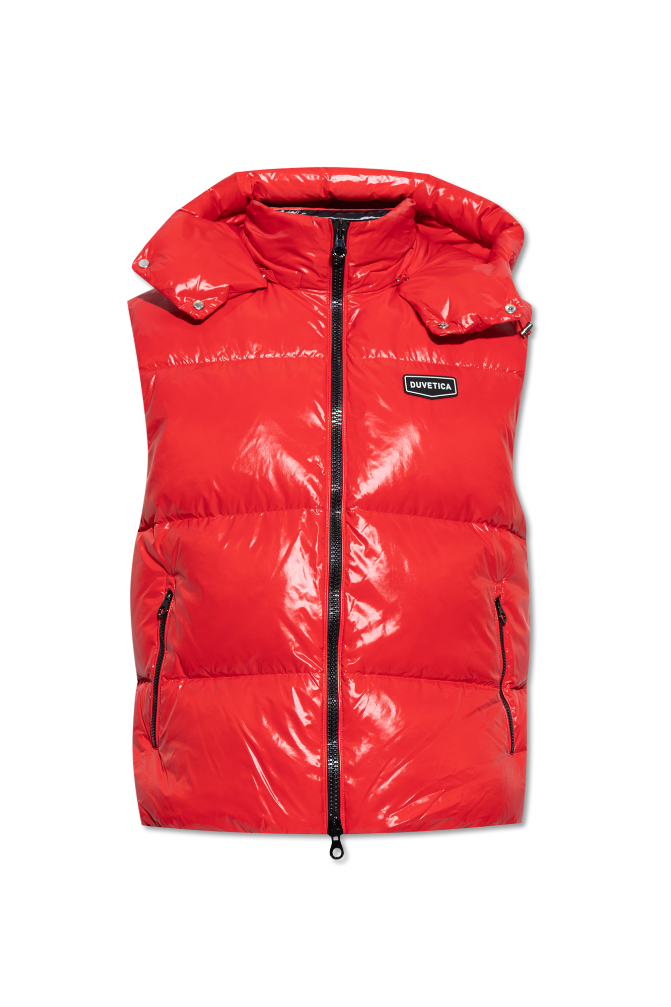 Red 'Salino' down vest Duvetica - GenesinlifeShops Switzerland